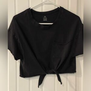 4/$25 Offline by Aerie Tie Front Cropped Tee XXS